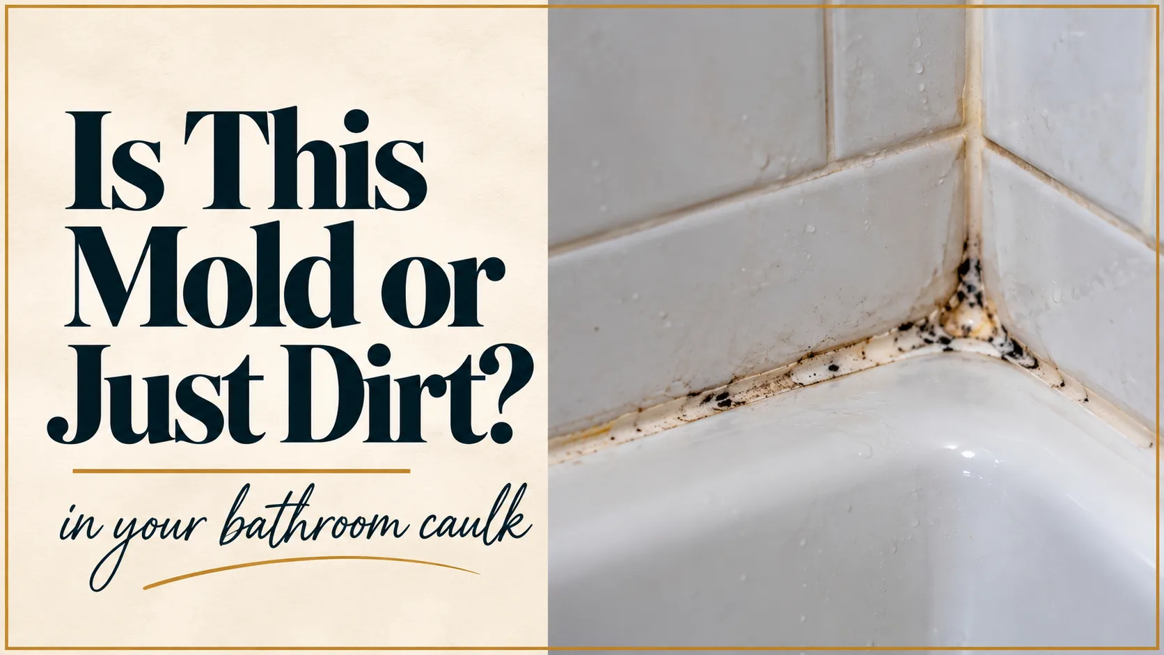Is This Mold or Just Dirt in Your Bathroom Caulk?