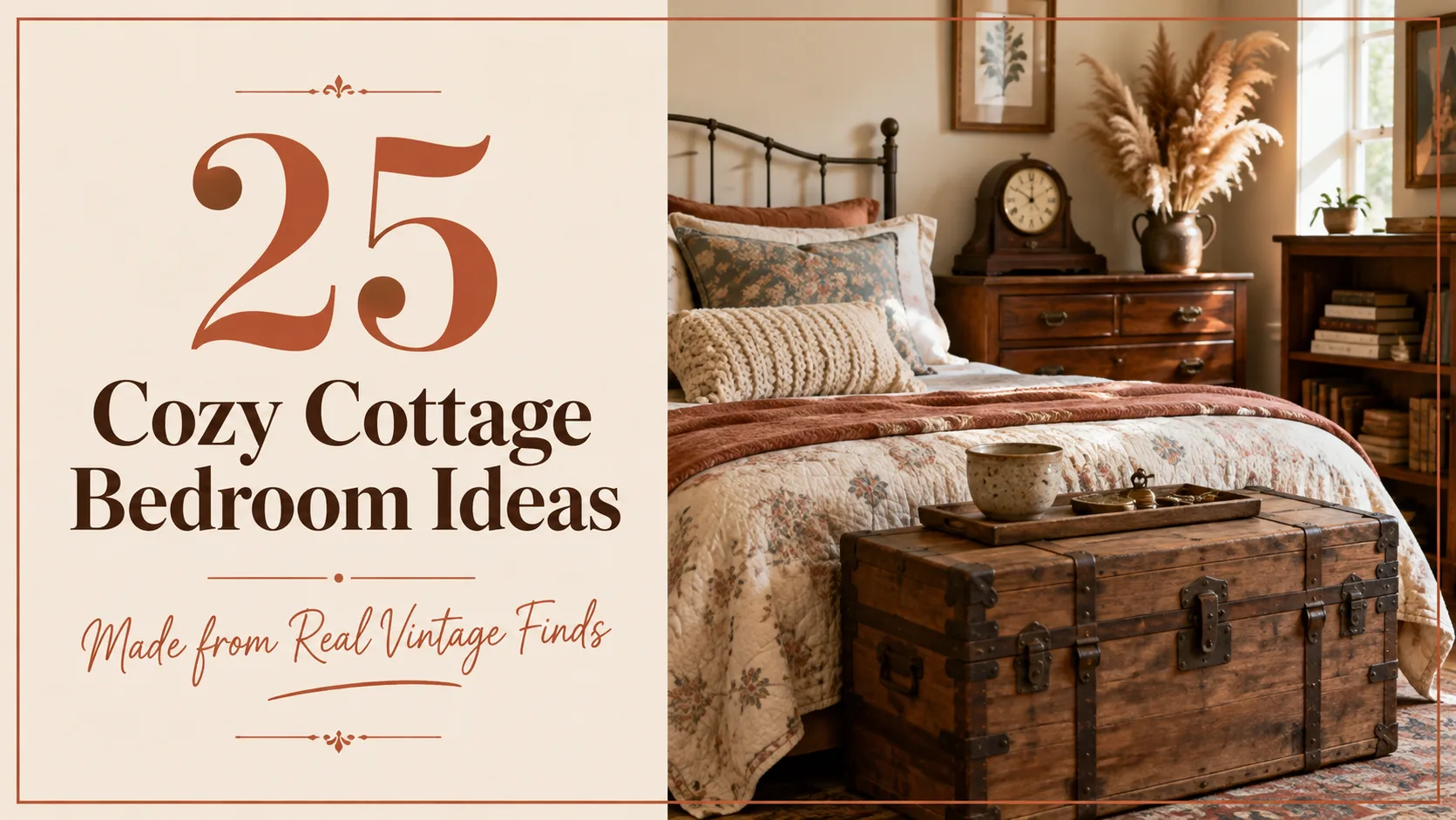25 Cozy Cottage Bedroom Ideas Made from Real Vintage Finds