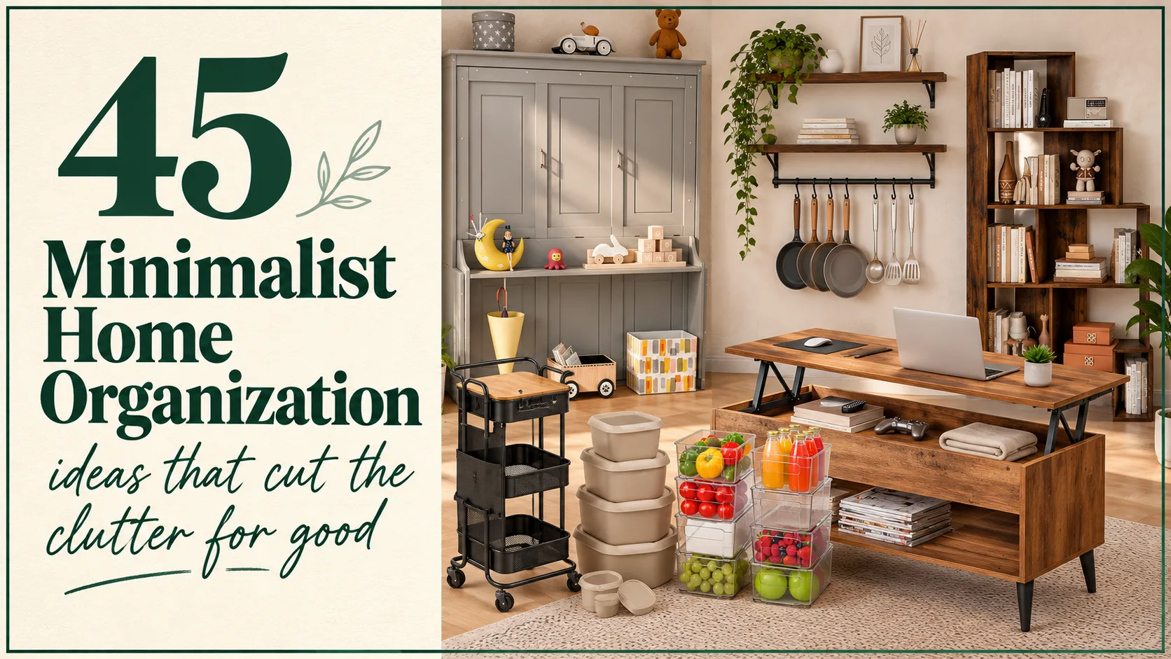 45 Minimalist Home Organization Ideas That Cut the Clutter for Good