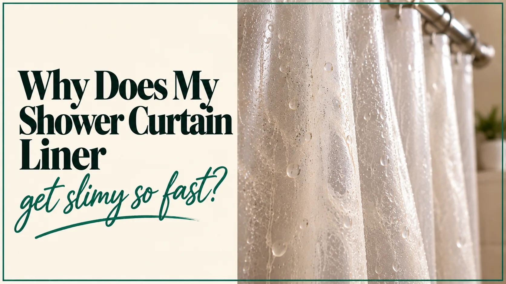 Why Does My Shower Curtain Liner Get Slimy So Fast?