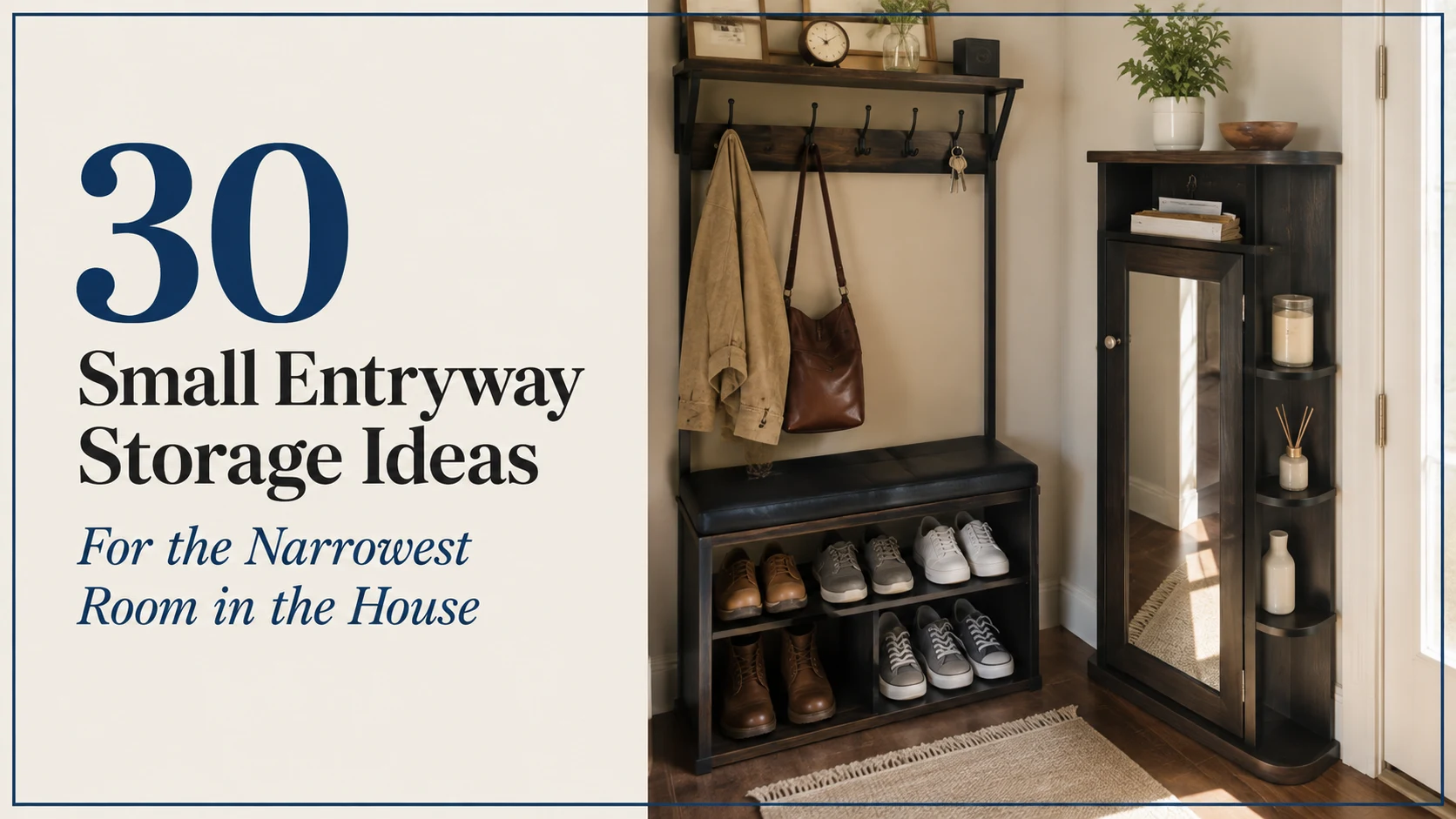30 Small Entryway Storage Ideas for the Narrowest Room in the House