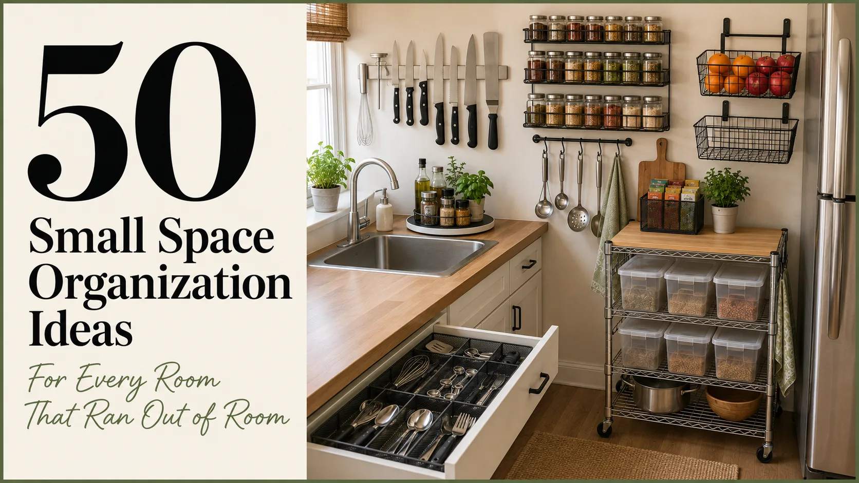 50 Small Space Organization Ideas for Every Room That Ran Out of Room
