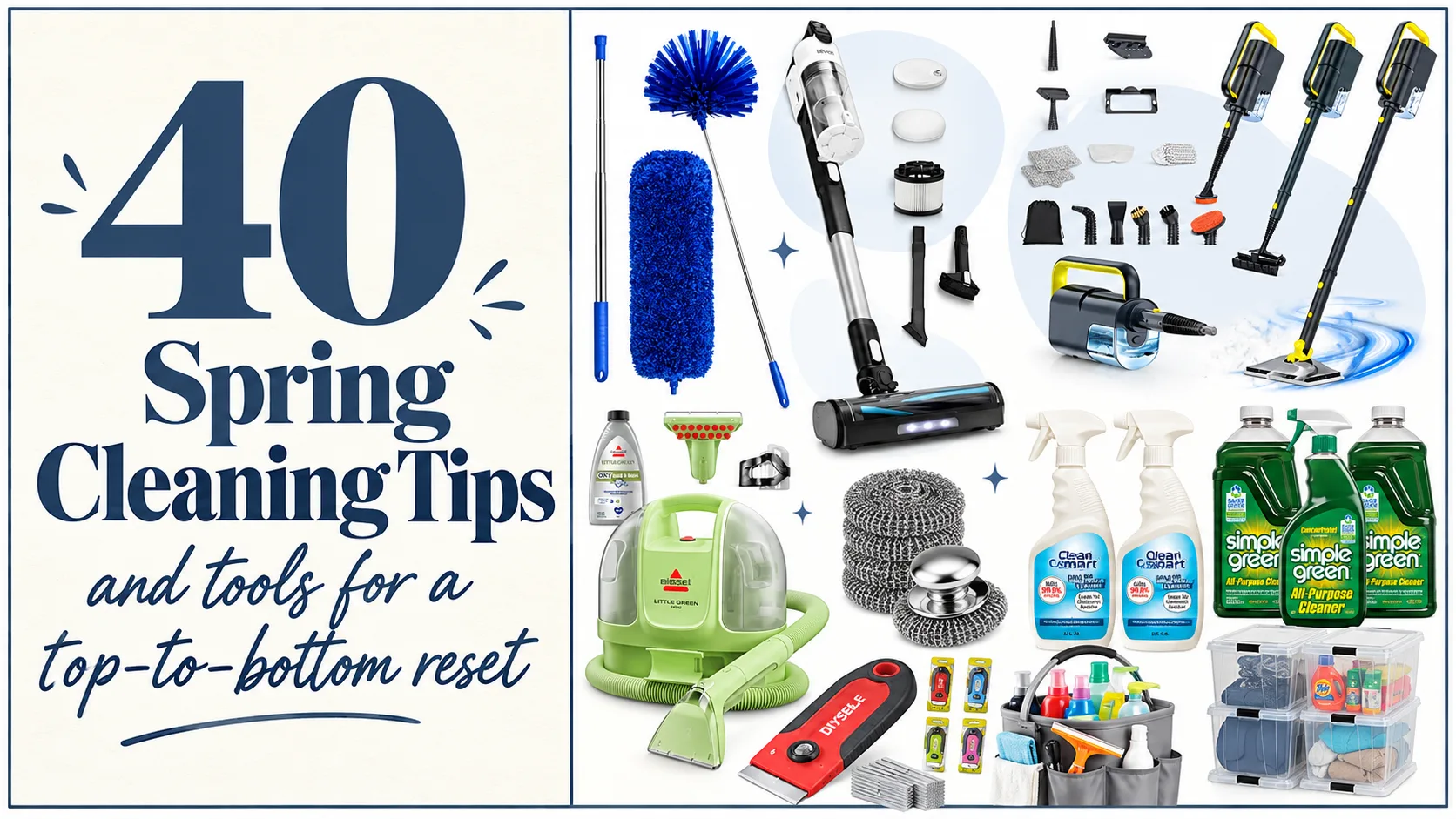 40 Spring Cleaning Tips and Tools for a Top-to-Bottom Reset
