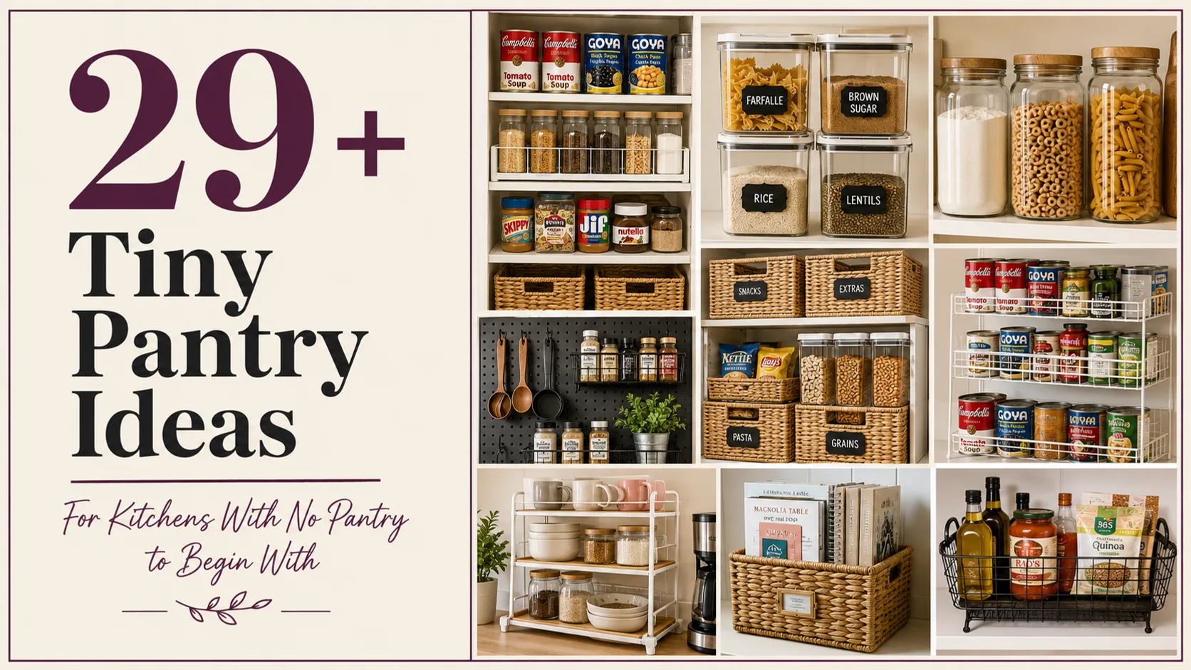 29+ Tiny Pantry Ideas for Kitchens With No Pantry to Begin With