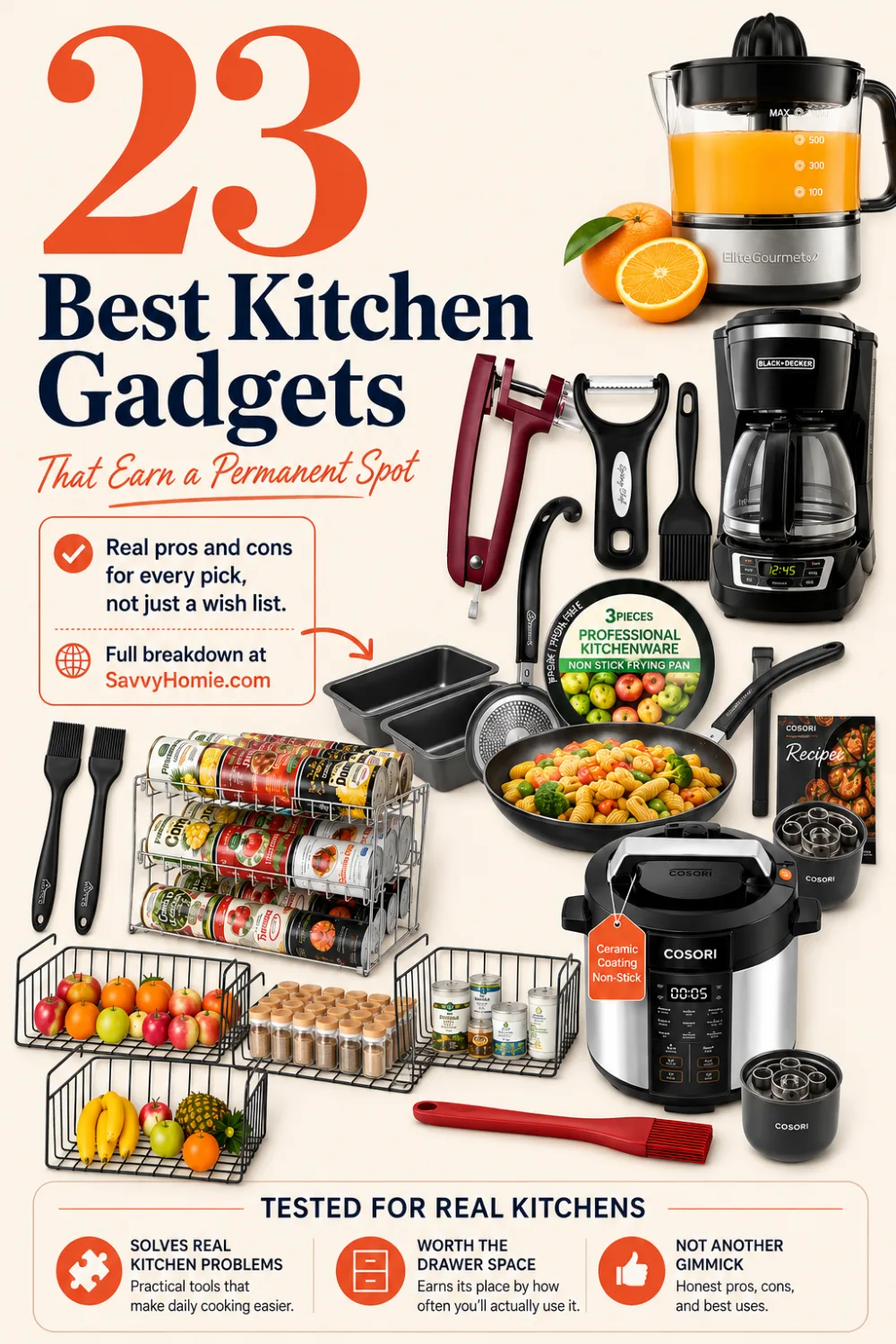 23 Best Kitchen Gadgets for Everyday Cooking, pin this list