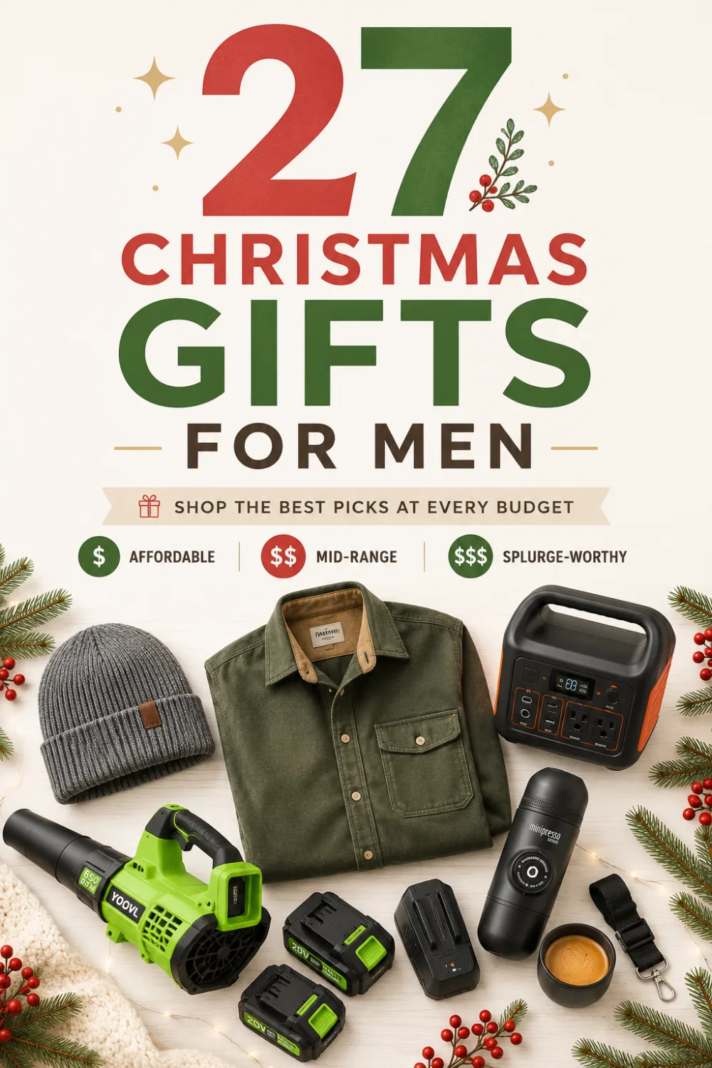 27 Christmas Gifts for Men for Every Budget, pin this list