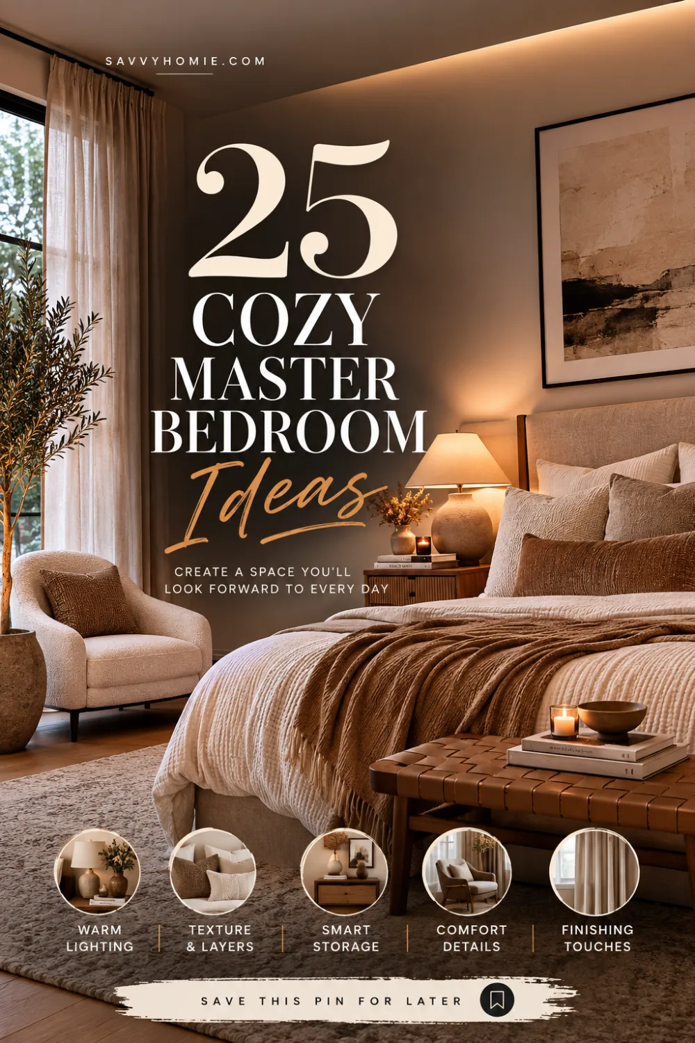 25 Cozy Master Bedroom Ideas for the Room You Share Every Night, pin this list