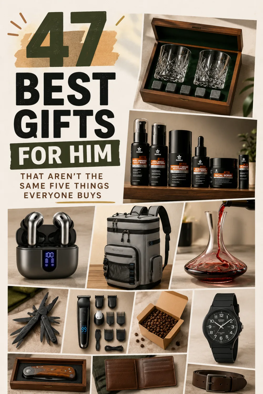 47 Best Gifts for Him That Aren't the Same Five Things Everyone Buys, pin this list