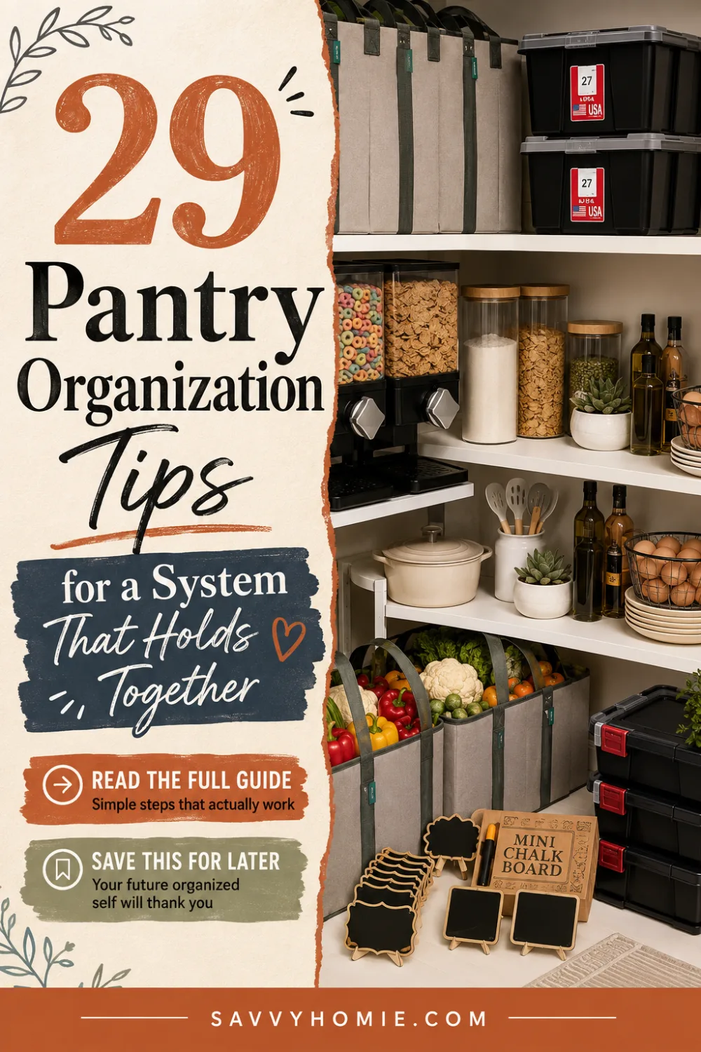 29 Pantry Organization Tips for a System That Holds Together, pin this list