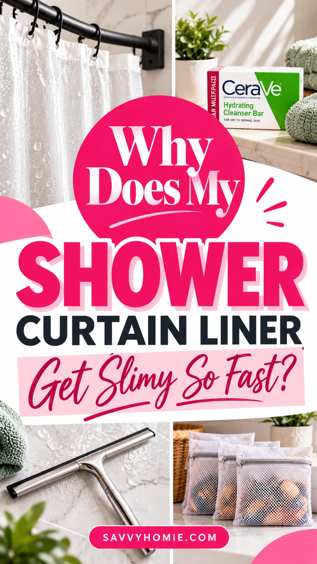 Why Does My Shower Curtain Liner Get Slimy So Fast?, pin this list
