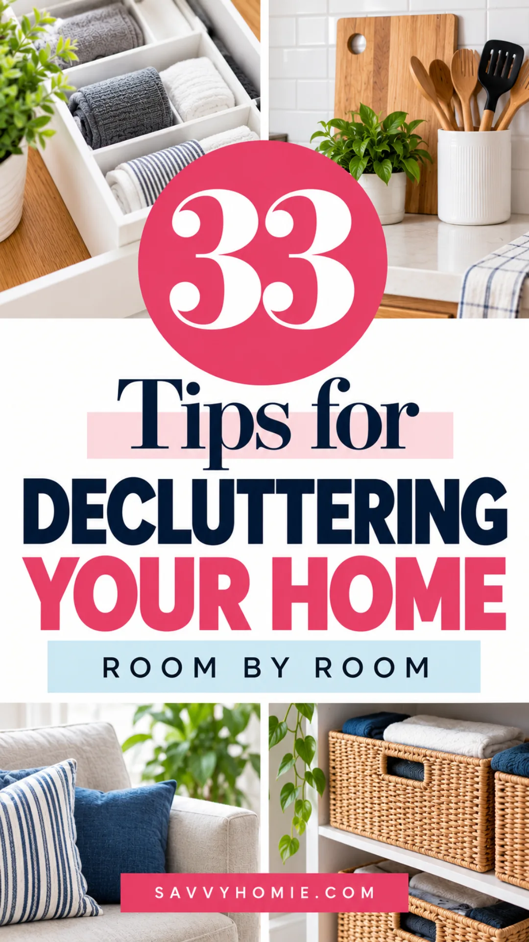 33 Tips for Decluttering Your Home Room by Room, pin this list