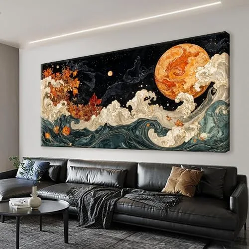 Abstract Landscape Canvas Print, Oversized