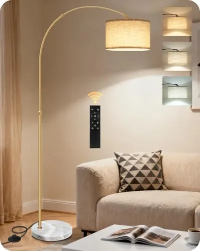 Arc Floor Lamp with Marble Base