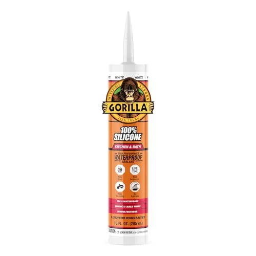 Mold resistant silicone caulk