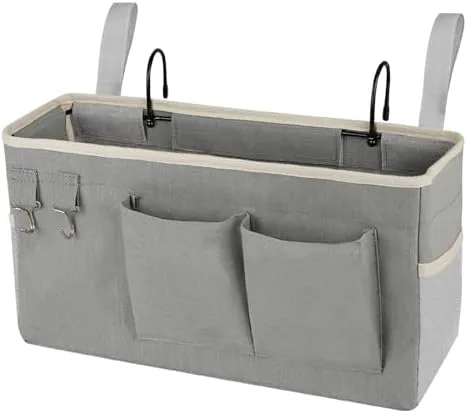 Hang a Caddy Off the Bed Frame for What Used to Sit on the Nightstand