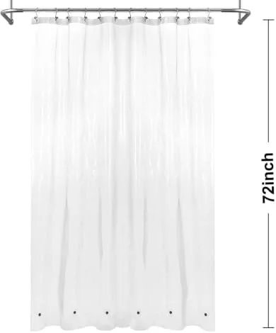 Mildew resistant shower curtain liner