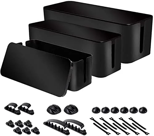 Cable Management Box Set, 3 Sizes