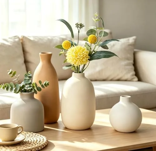 Ceramic Bottle Vase Set