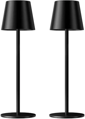 Cordless Rechargeable Touch Lamp, Set of 2