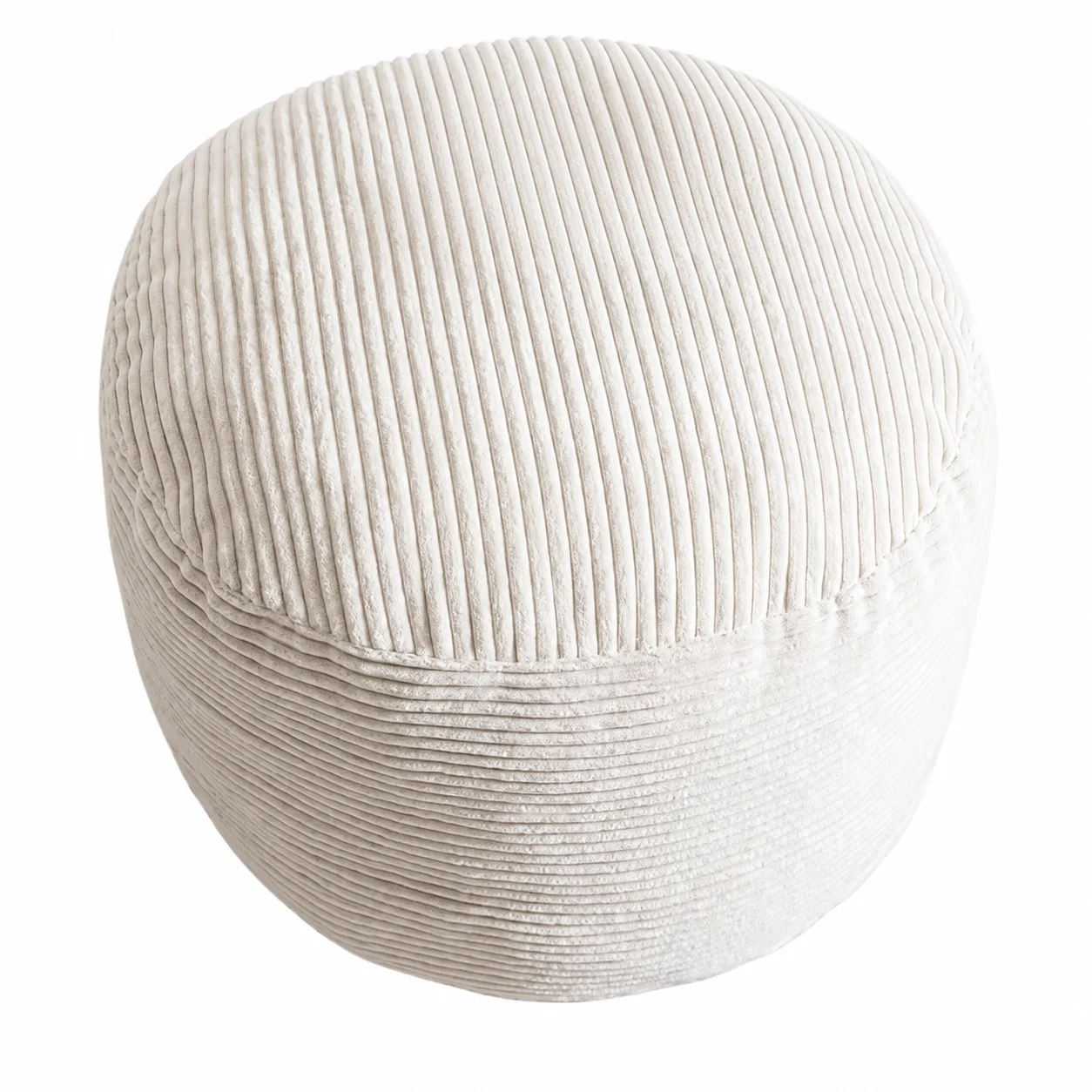 Corduroy Floor Pouf Ottoman