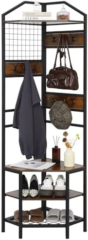 Angle a Coat Rack Into the Corner a Straight Rack Never Could