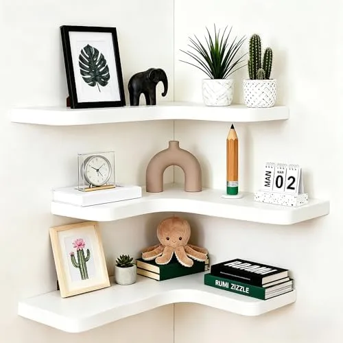 Tuck a Shelf into the Corner Instead of Leaving It Empty