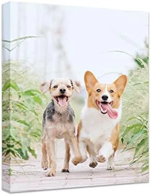 Custom Dog Portrait Canvas Print