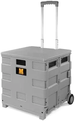 Load Bags Onto a Rolling Cart Instead of Carrying an Armful Down the Stairs