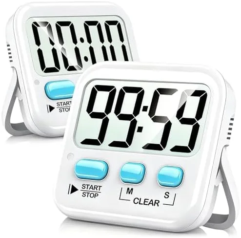 Digital Kitchen Timer, 2-Pack