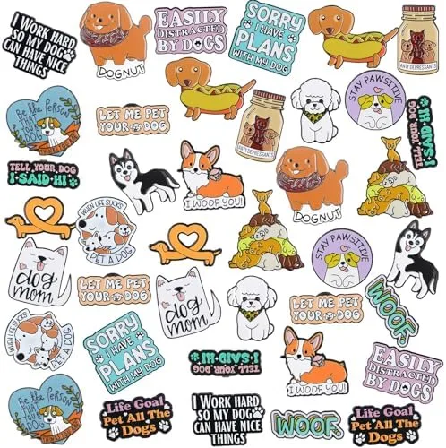 Dog-Lover Enamel Pin Set