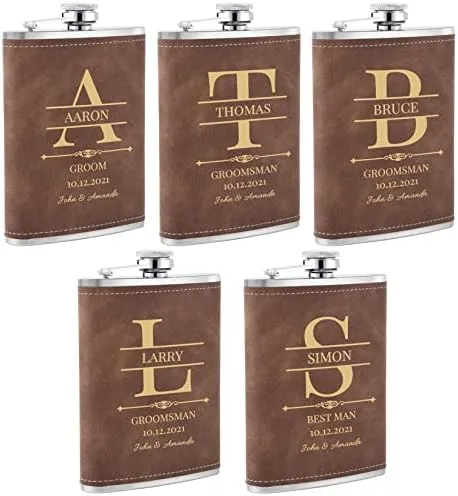 Engraved Stainless Steel Hip Flask