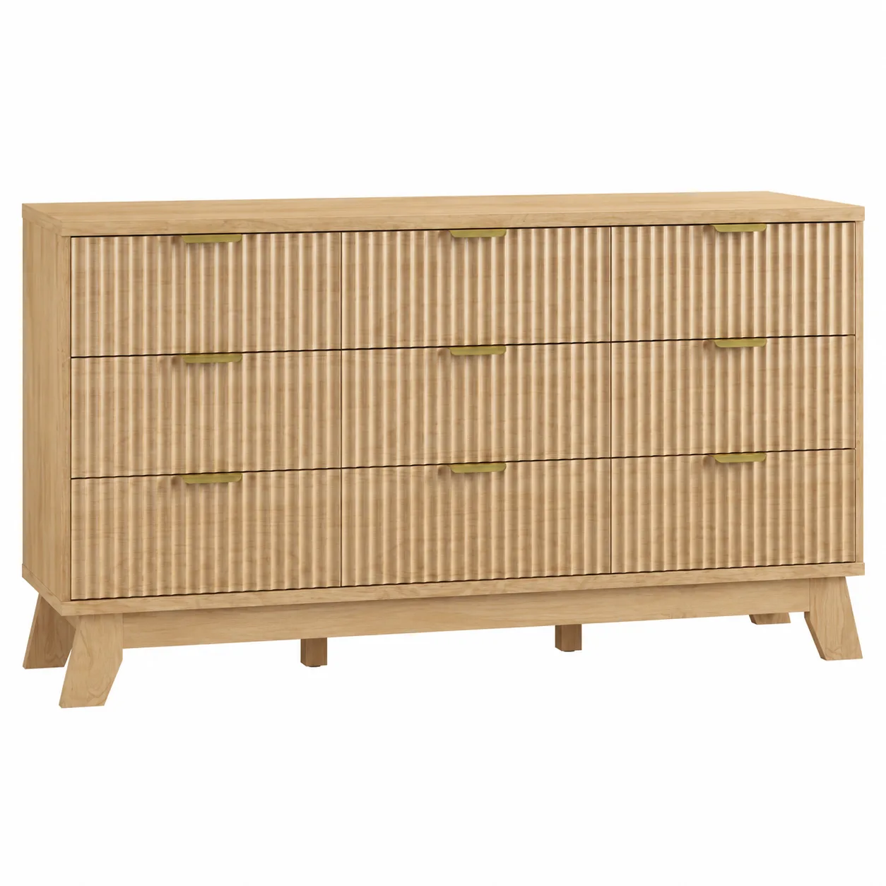 Fluted 9-Drawer Dresser
