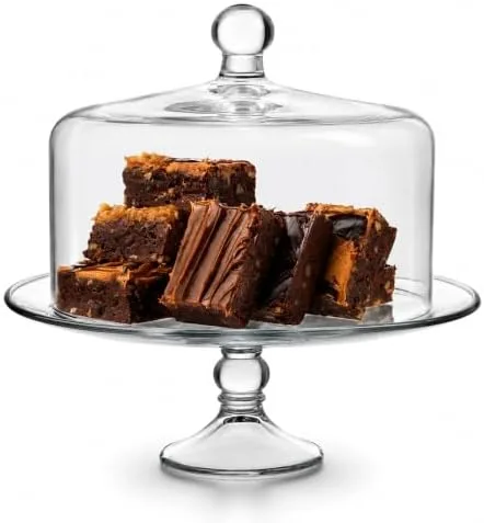 Libbey Selene Glass Cake Stand