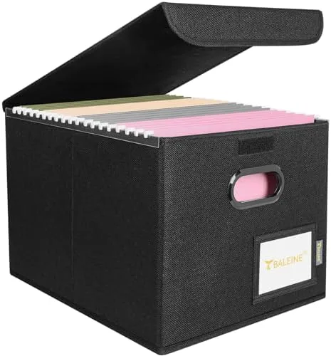 Trade the Growing Paperwork Stack for a Portable File Box