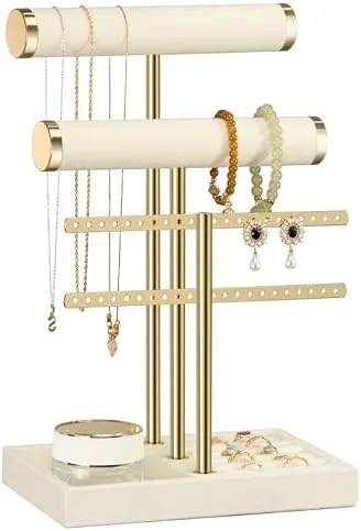 Gold Jewelry Organizer Stand