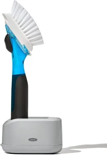 Dish brush with stand