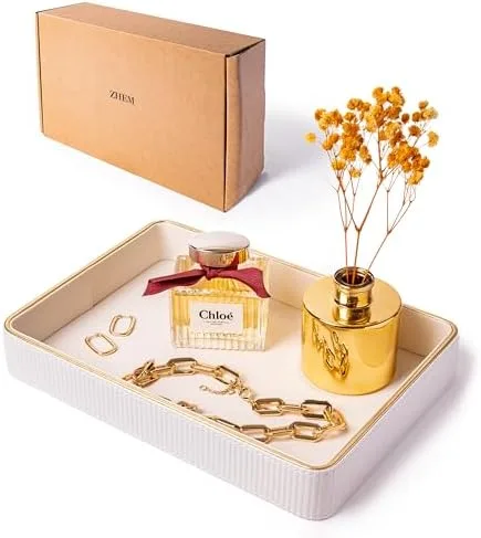 Place a Tray to Corral Rings, Glasses, and Remotes