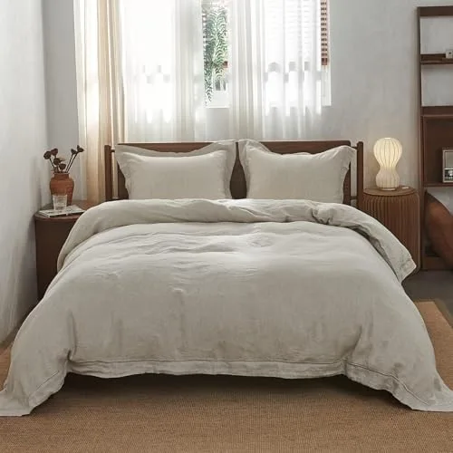 Stonewashed Linen Duvet Cover Set