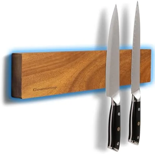 Mount a Magnetic Knife Strip on the Wall Instead of a Counter Block That Eats Prep Room
