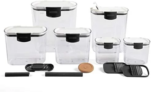 Buy One Shape of Container So Shelves Stop Looking Like a Mismatched Cabinet