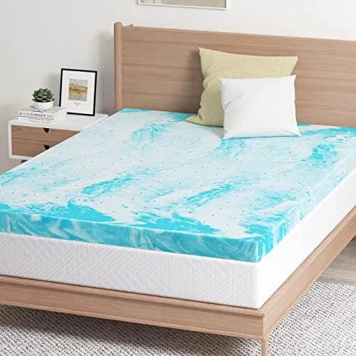 Gel-Infused Memory Foam Mattress Topper