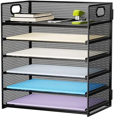 6-Tier Mesh Desk Organizer