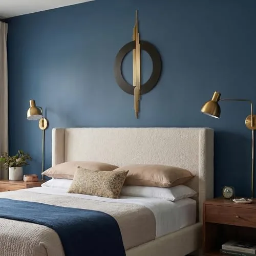 Break Up Flat Walls with a Geometric Metal Piece