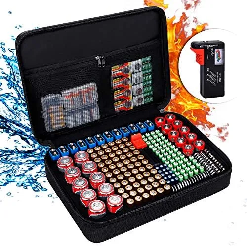 Case Spare Batteries in One Slim Holder Instead of a Drawer of Loose Packs