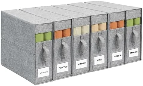 Swap a Sliding Stack for a Fitted Sheet Organizer That Keeps Sets Paired
