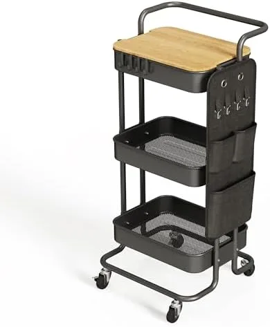 Roll a Cart Into a Corner Instead of Keeping Counter Space That Sits Idle Most Days