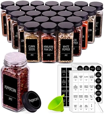 Sort Spices Into Uniform Jars That Turn a Cluttered Shelf Into a Single Clean Row