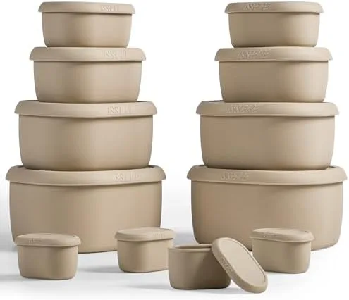 Nest Food Containers in One Stack, Skipping a Cabinet Full of Mismatched Lids