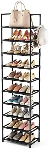 Give Shoes a Slim Vertical Rack, Not a Wide One That Eats Floor Space