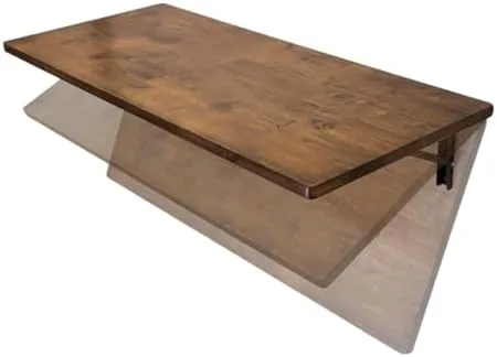 Hide a Fold-Down Desk Inside a Wall Cabinet When the Workday Ends